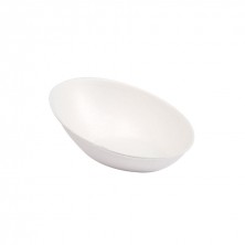 Plato Oval Blanco Bionic 8 x 4,8 x 2,7 cm. (Pack 50 Uds.)
